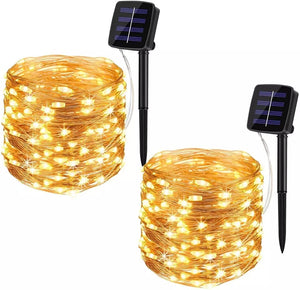 Pack x 2 Luz Guirnaldas Solar Hadas / 100 LED