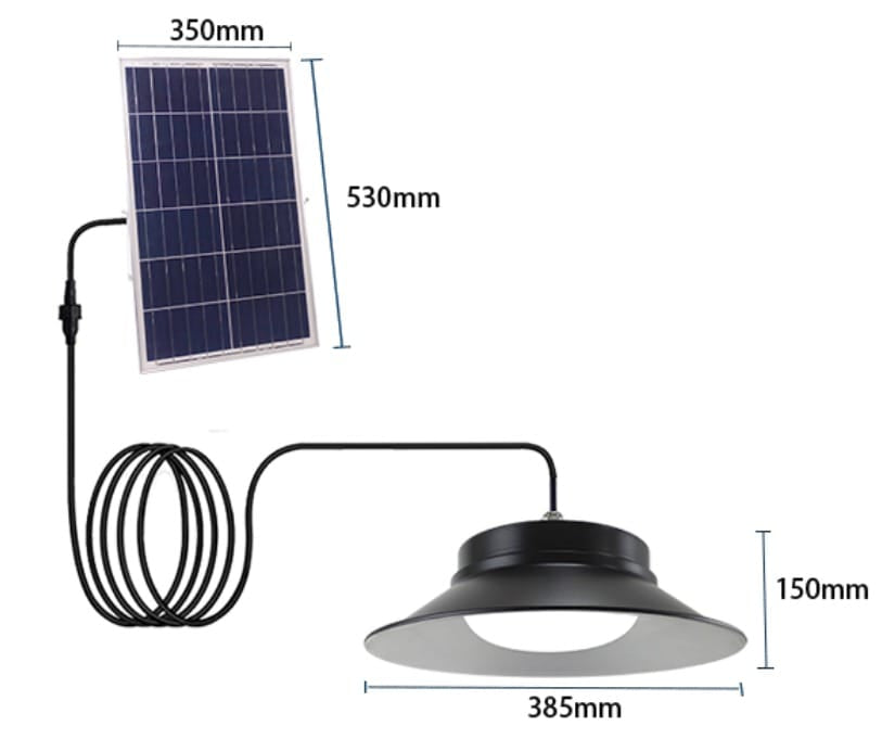 Lámpara solar campana 100W