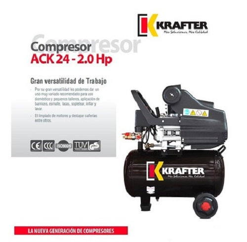 Compresor Krafter  24 LTS 2 HP