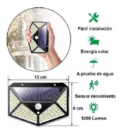 Pack x Aplique Solar 100 LED