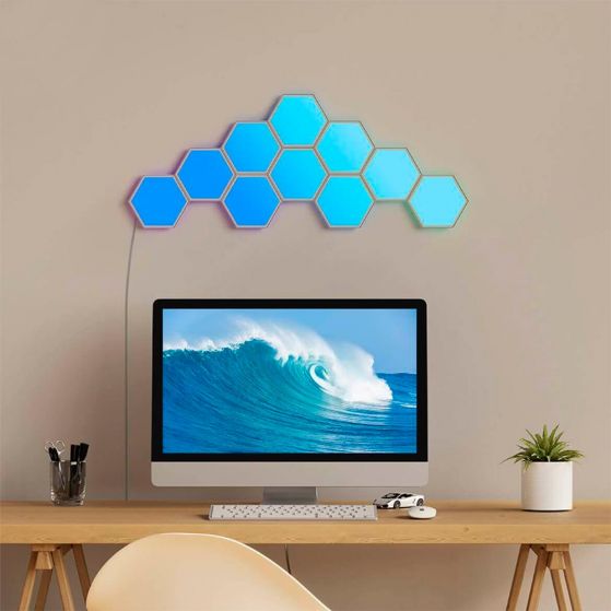 10 PANELES DE LUZ HEXAGONALES GLIDE – GOVEE